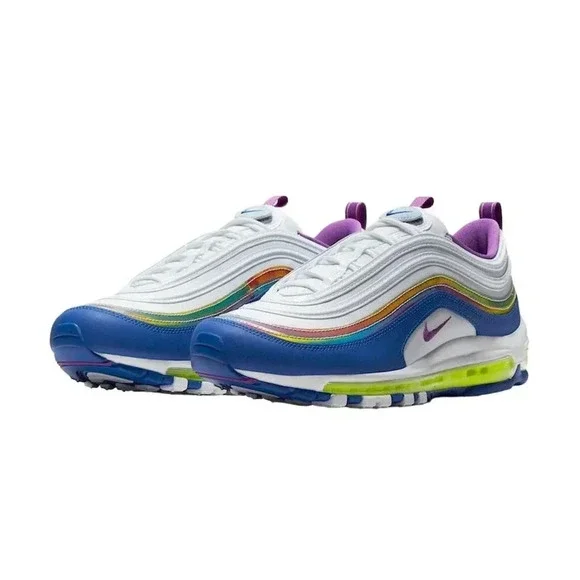 Nike Air Max 97 QS 2020 Easter Shoes CJ0591-100 White Purple Nebula Mens Size 7